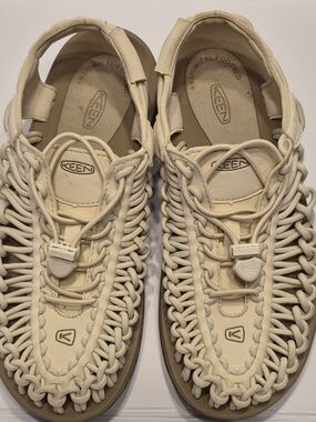 KEEN Women's Cream Braided Rope Sport Sandals